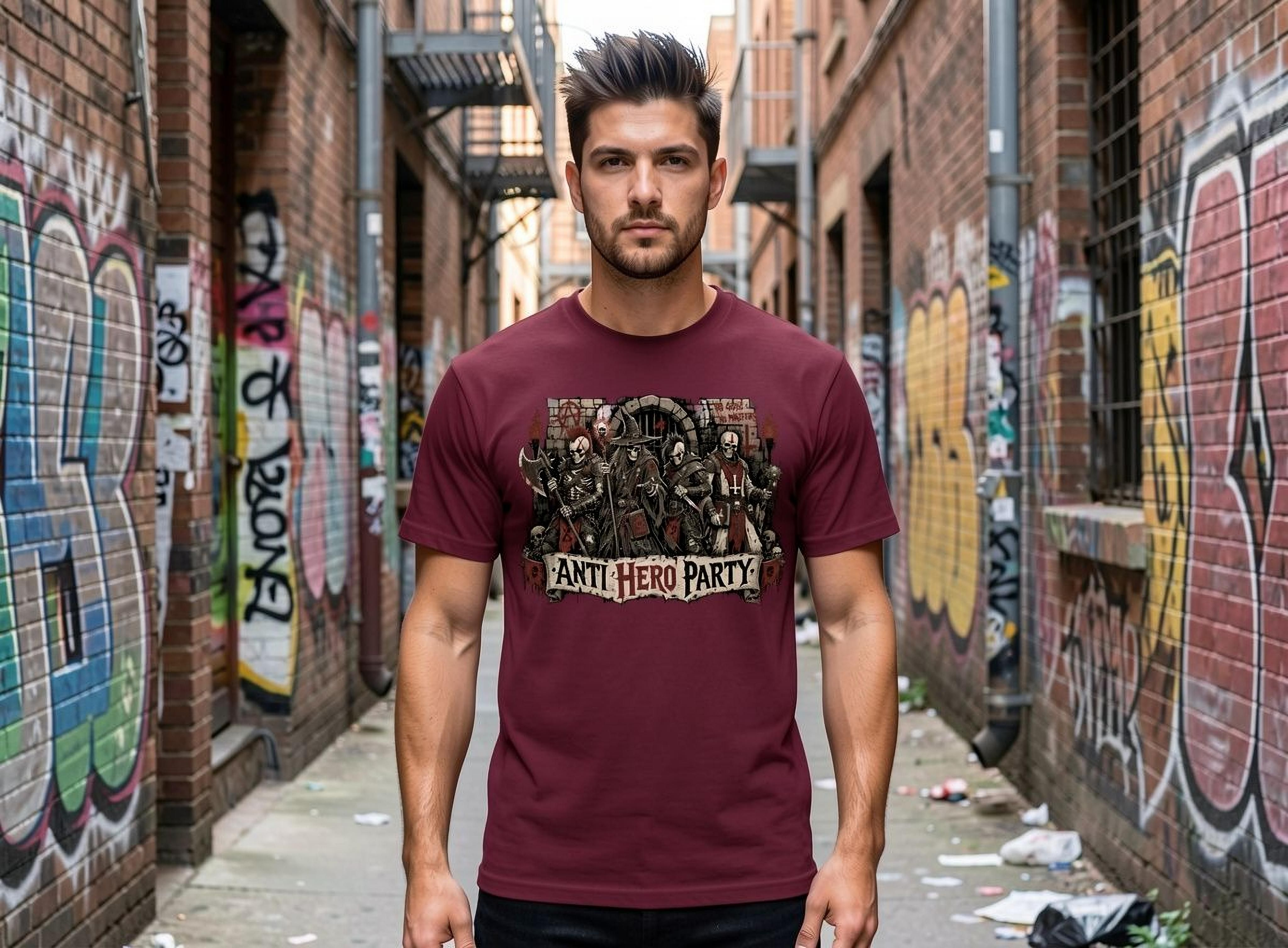 Anti Hero Party Shirt, Punk RPG Squad Tee, Chaotic Adventurer Group Outfit