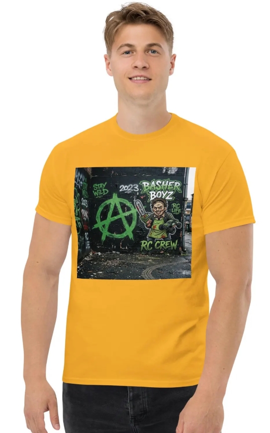 Chainsaw Horror RC Slasher Tee, RC Car Horror Graphic Unisex Shirt, Slasher Movie RC Fan Gift