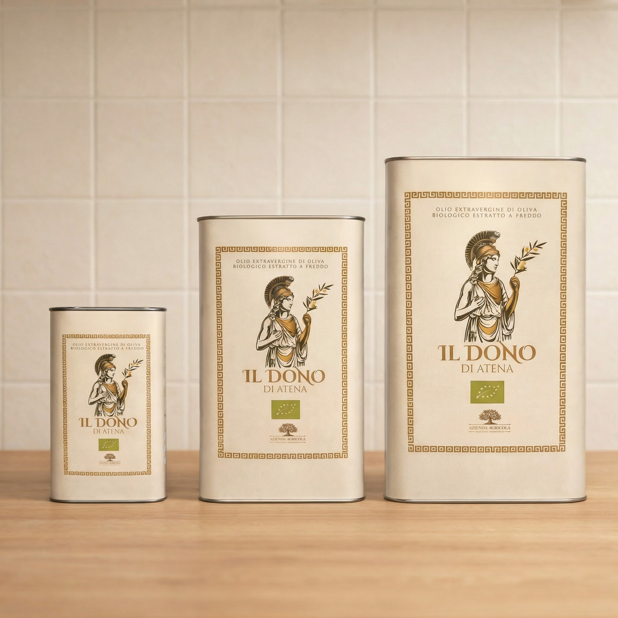 Olio Extravergine di Oliva Biologico – Il Dono di Atena | Latta 1 L