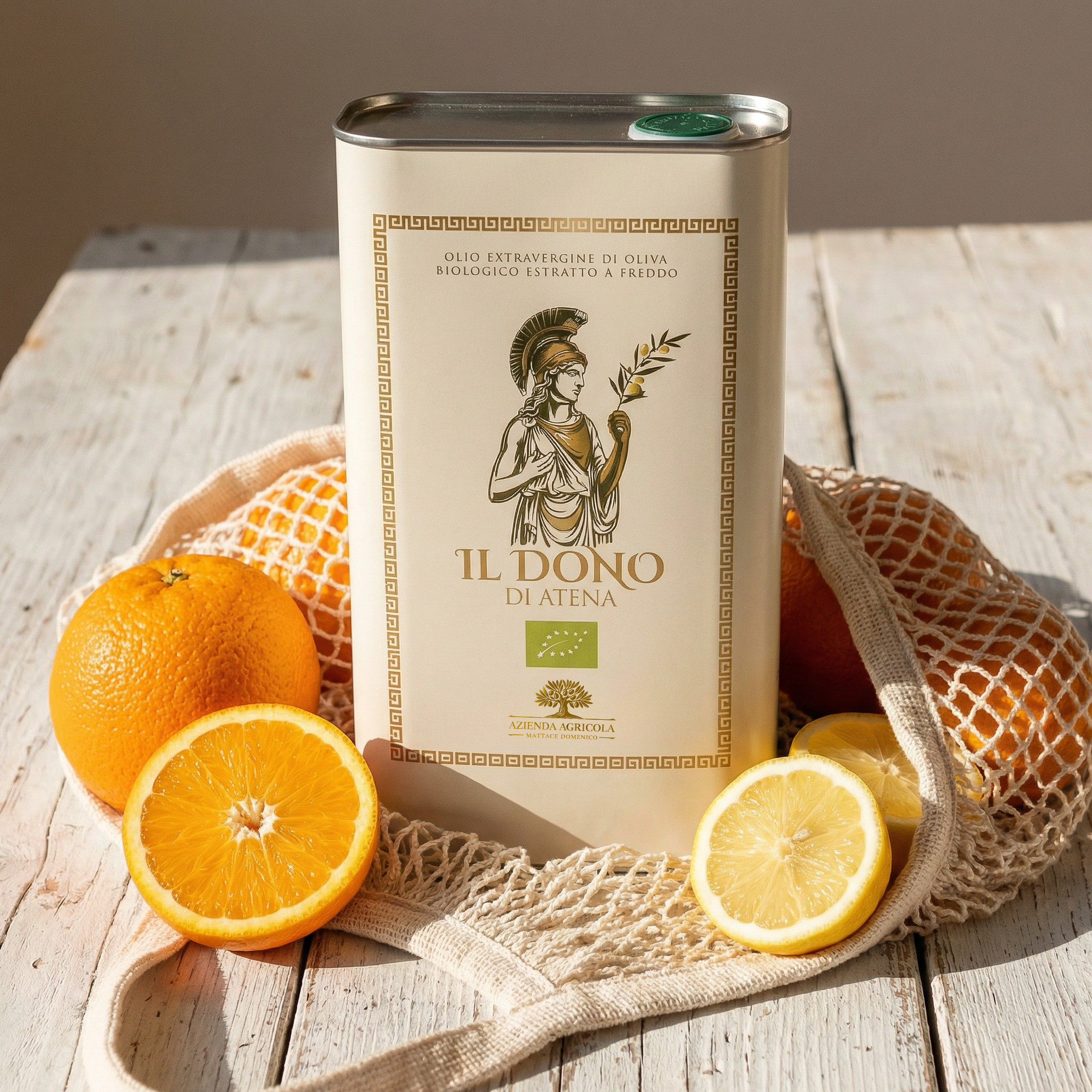 Olio Extravergine di Oliva Biologico – Il Dono di Atena | Latta 3 L
