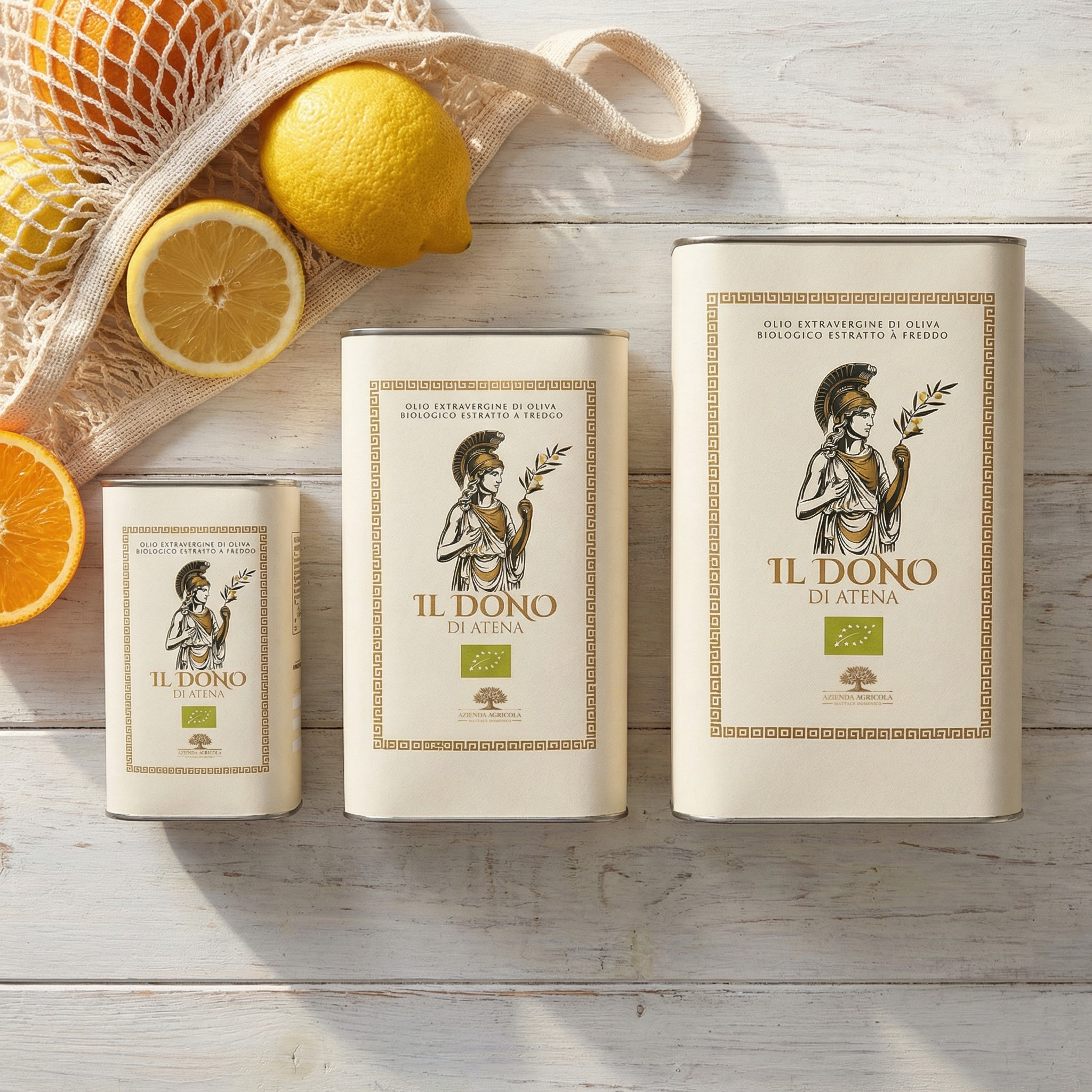 Olio Extravergine di Oliva Biologico – Il Dono di Atena | Latta 3 L