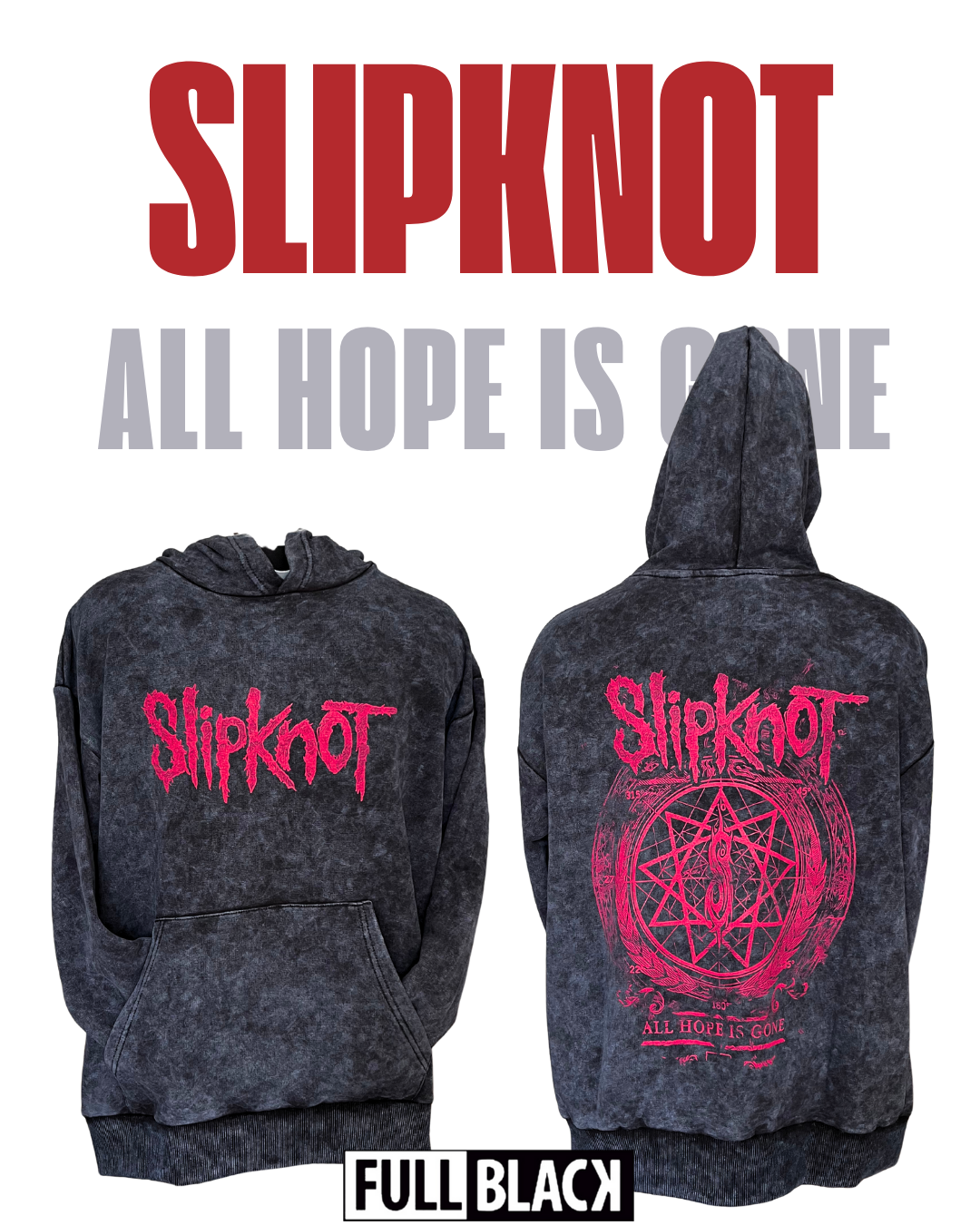 Slipknot All Hope Is Gone Oversize Hoodie (Retro)