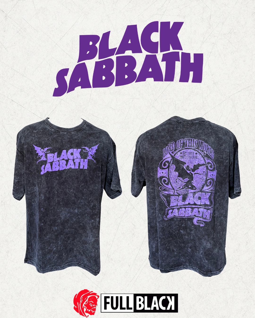 Black Sabbath Oversize T-Shirt (Retro)