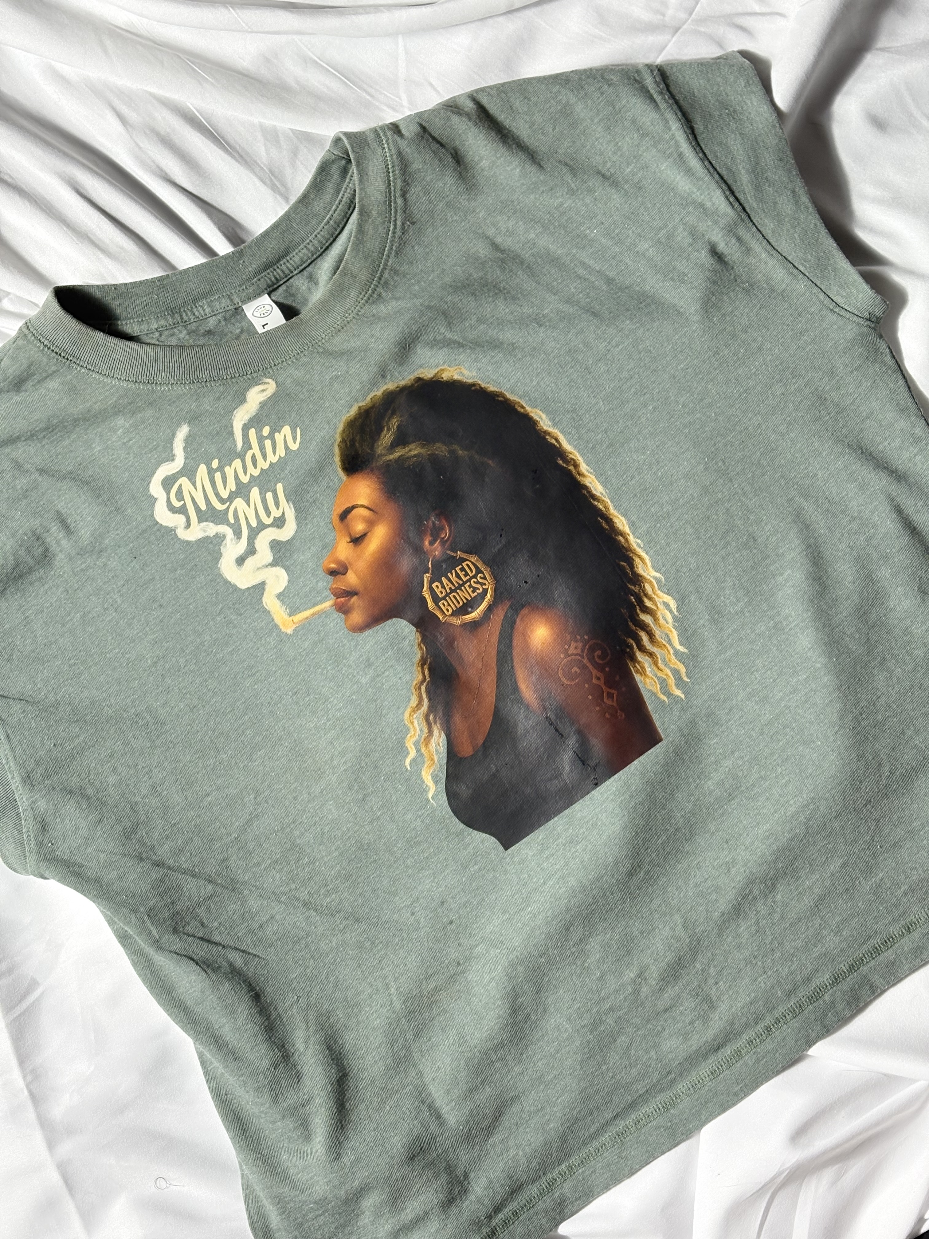 Mindin' My Stylized Graphic Tee