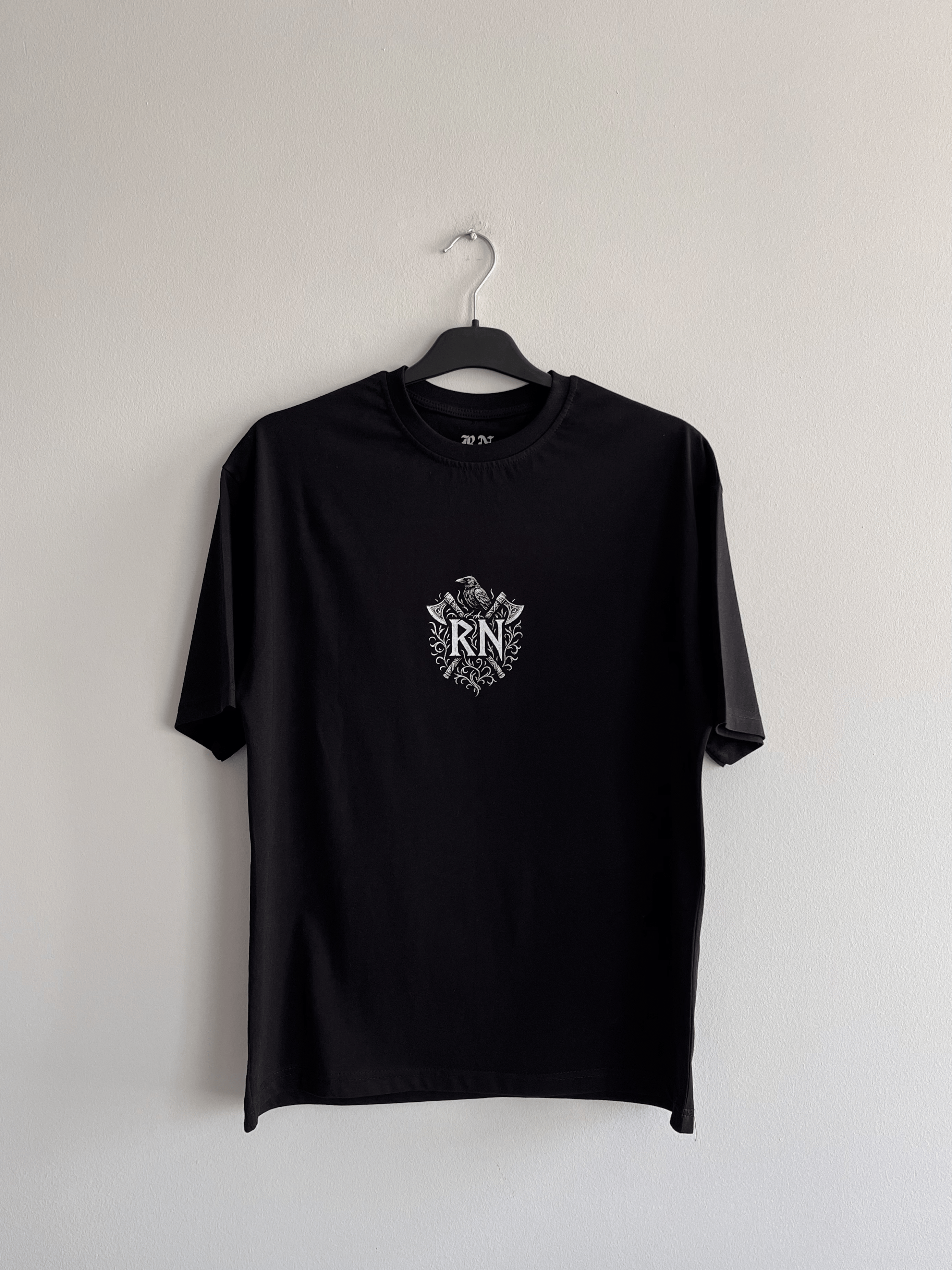 Vegvísir & Valknut (Siyah)