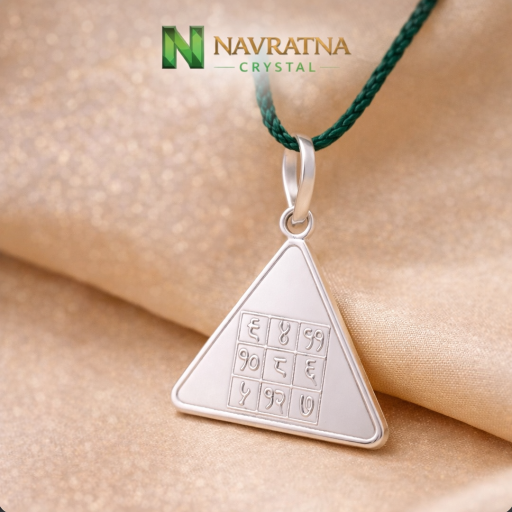 Budh Yantra Pendant In Pure Silver | Energized & Activated