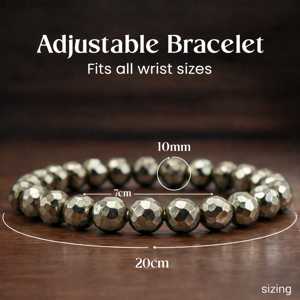 Pyrite Faceted Bracelet 
