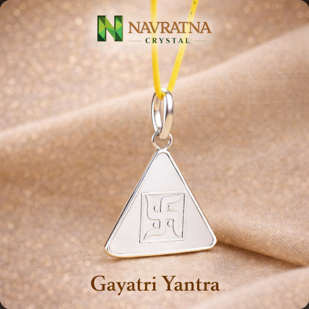 Gayatri Yantra Pendant In Pure Silver | Energized & Activated