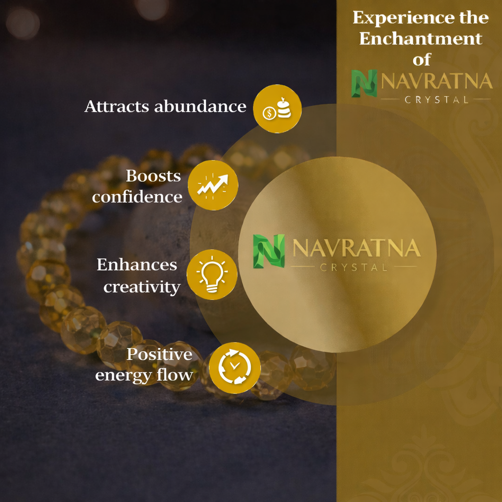 Natural Citrine Faceted Bracelet 