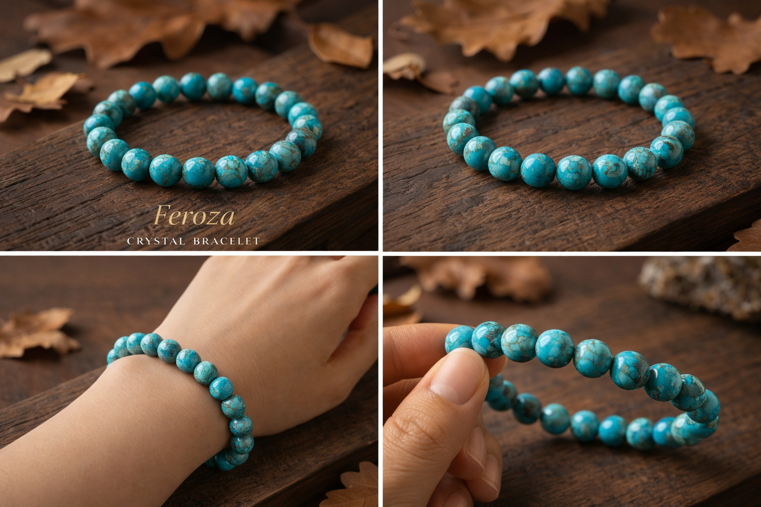 Feroza (Turquoise) Crystal Bracelet 