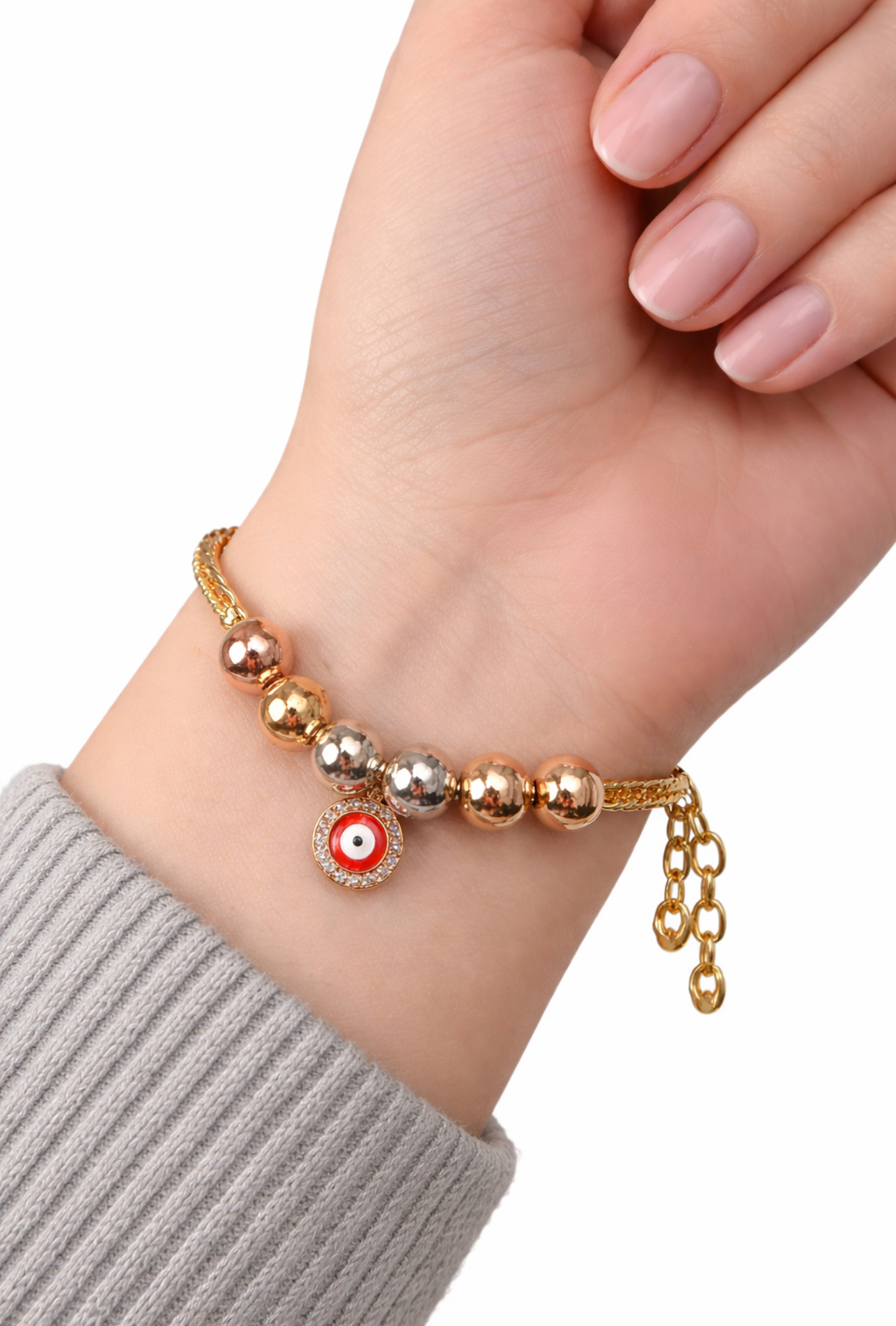 Pulsera de esferas multicolor