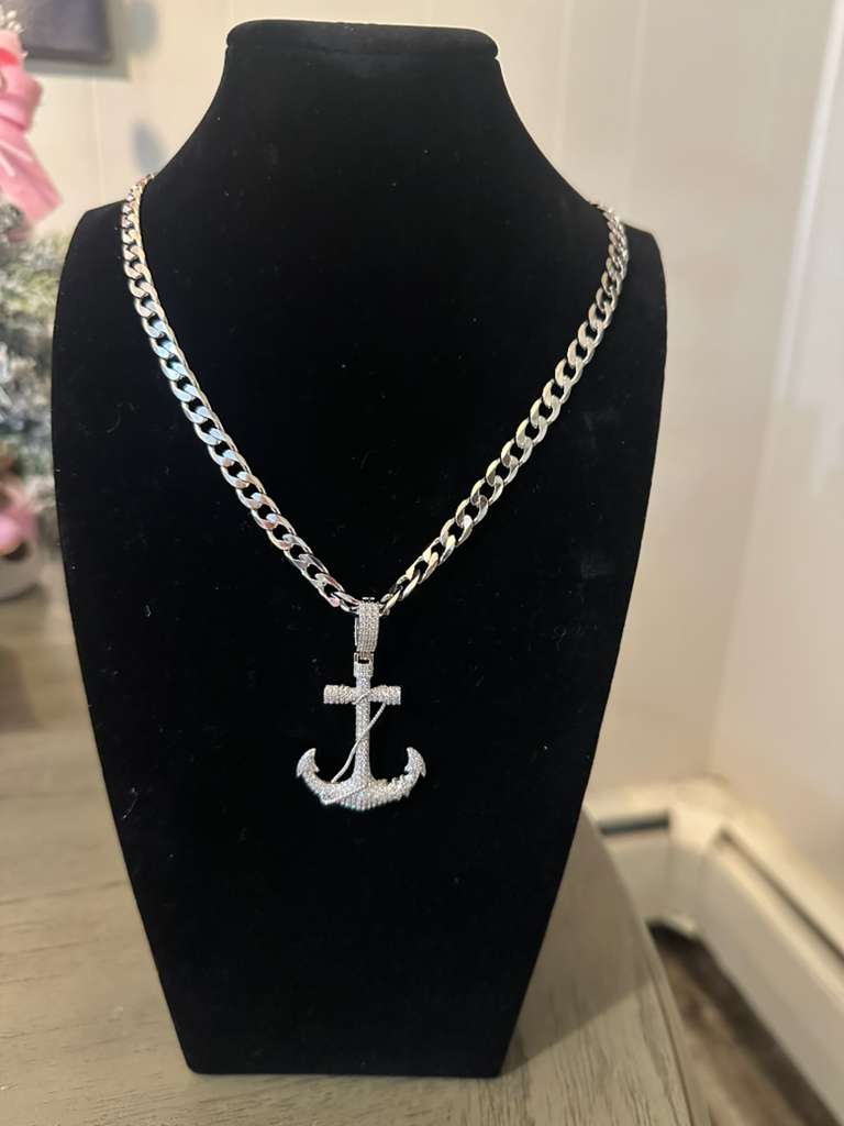 Collar de Cadena con Dije de Ancla