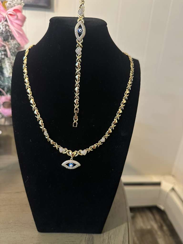 Set de joyería ojo turco