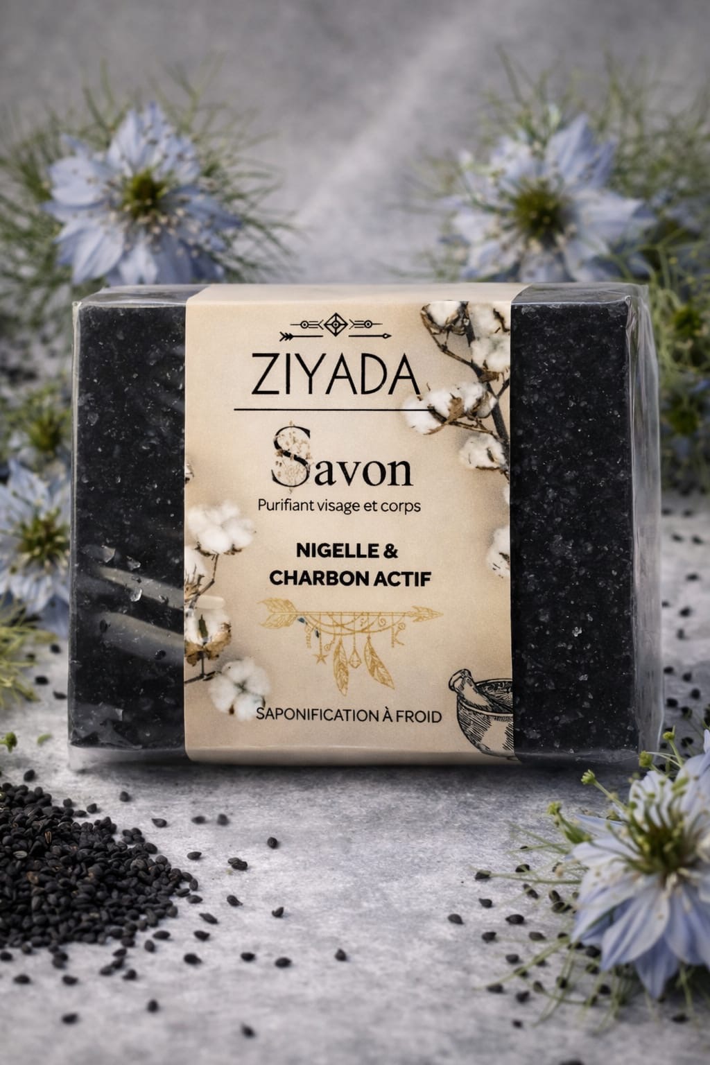 Savon Nigelle & Charbon Actif – Détox & Équilibre