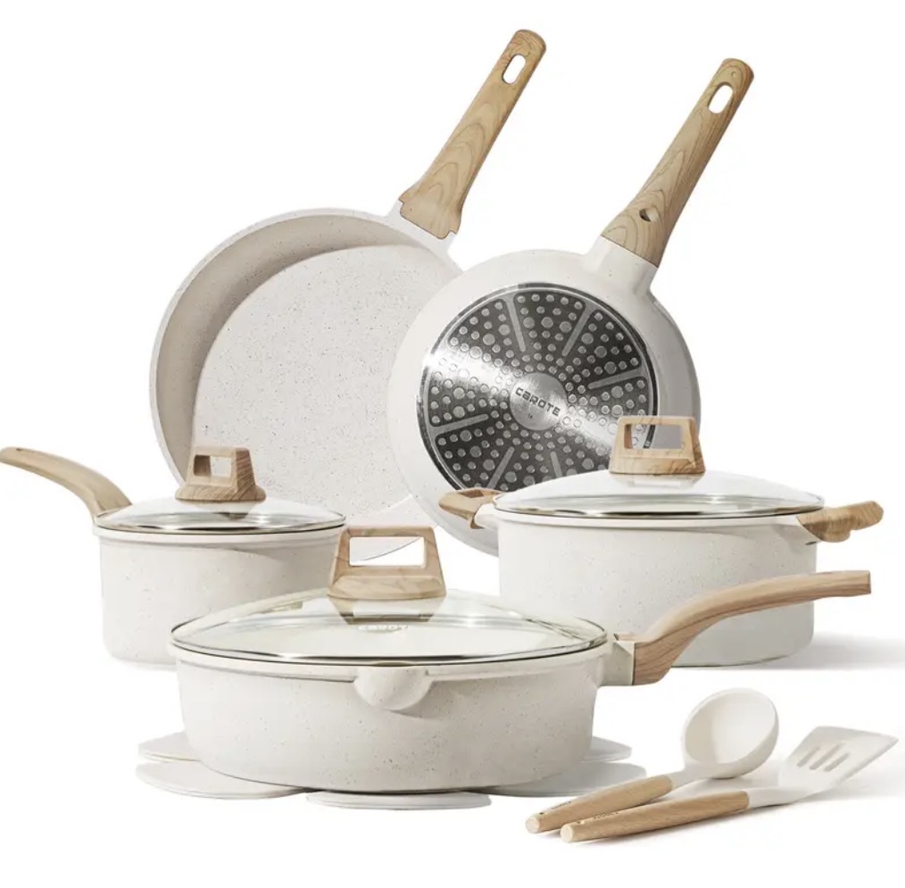 Batería de Cocina Antiadherente 12 Piezas