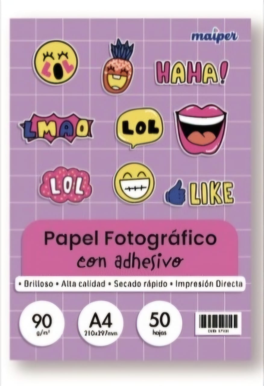 Papel Fotográfico Adhesivo A4