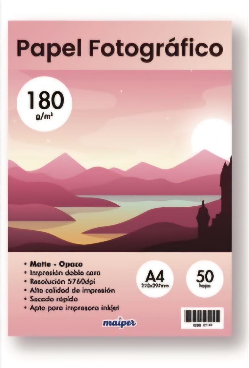 Papel Fotográfico Mate A4