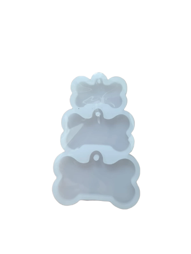 Moldes de silicona para llaveros (hueso)