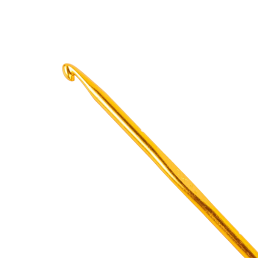 Aguja de Crochet Metálica Dorada 10mm