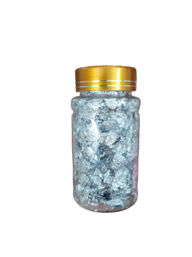 Laminas plateadas decorativas