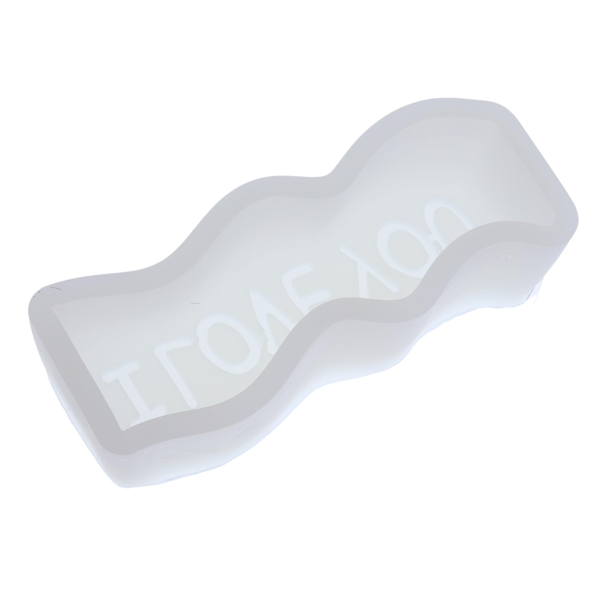 Molde ondulado con frase I LOVE YOU