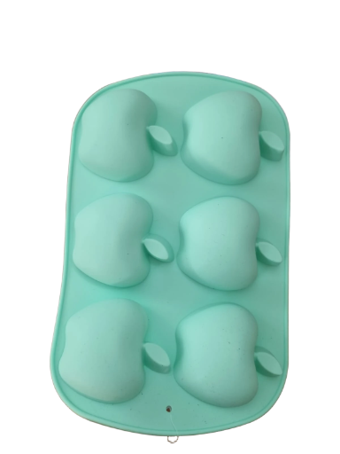Molde de silicona con forma de manzana