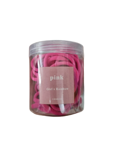 Gomas de pelo color rosado oscuro