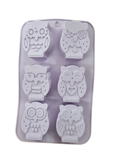 Molde de silicona búhos
