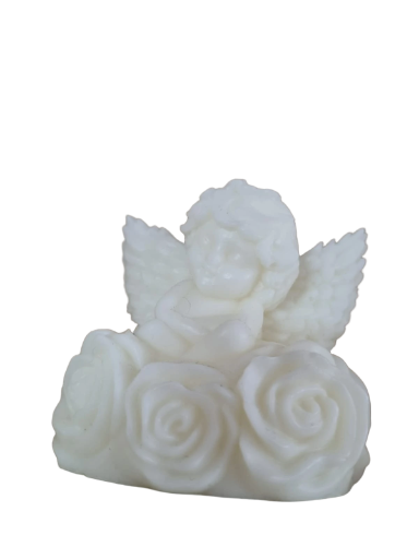 Molde de Ángel sobre rosas