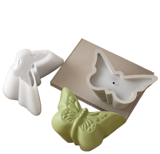 Molde de contenedor con tapa de mariposa