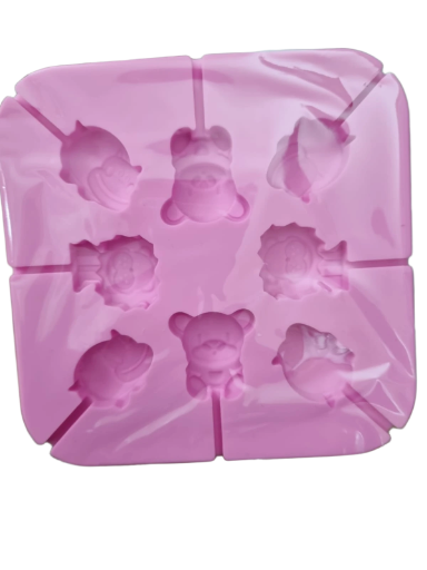 Molde de silicona animales tiernos