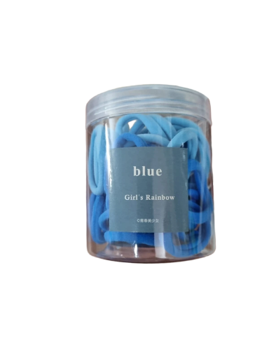 Gomas de pelo color azul