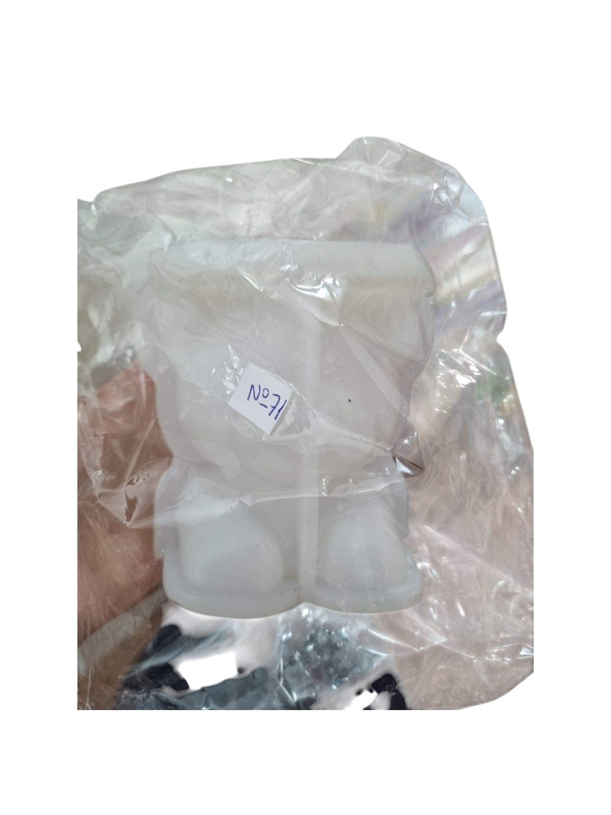 Molde de silicona oso grande con pollera