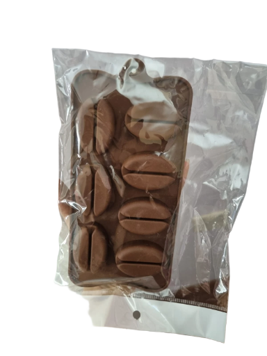 Molde de silicona en forma de granos de café grandes