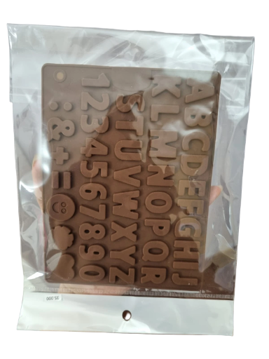 Molde de silicona alfabeto y números