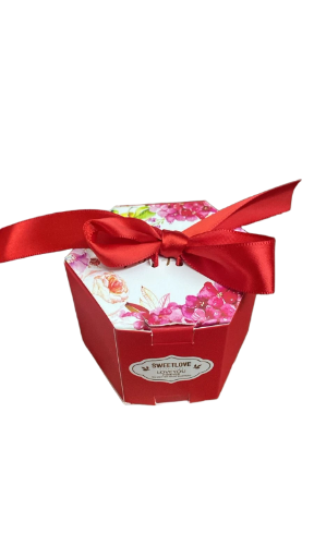 Caja de regalo hexagonal
