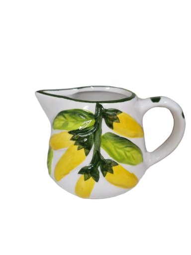 Jarra de cerámica pintada a mano