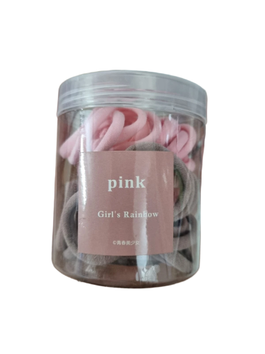 Gomas de pelo tonos rosados