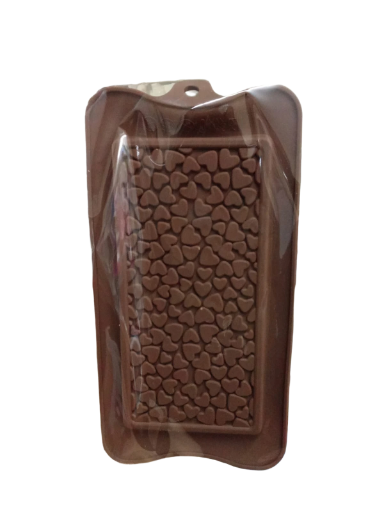 Molde Rectangular con Relieve de Corazones