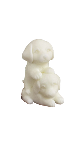 Molde de pareja de perritos