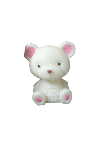 Molde de silicona oso grande con pollera