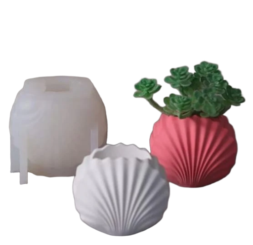 Molde de Maceta en Forma de Concha
