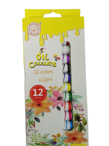 Set de Pinturas al Óleo 12 Colores