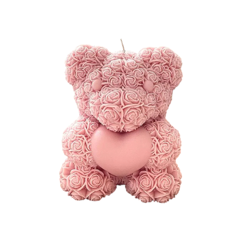 Molde de Osito de Rosas