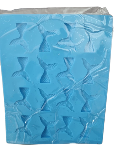 Molde de silicona cola de sirena