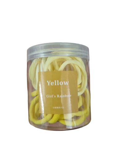 Gomas de pelo color amarillo