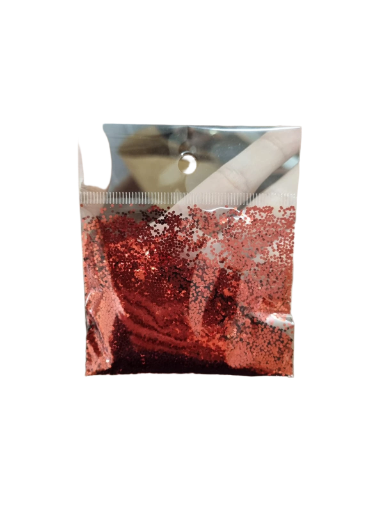 Purpurina Roja en Bolsa