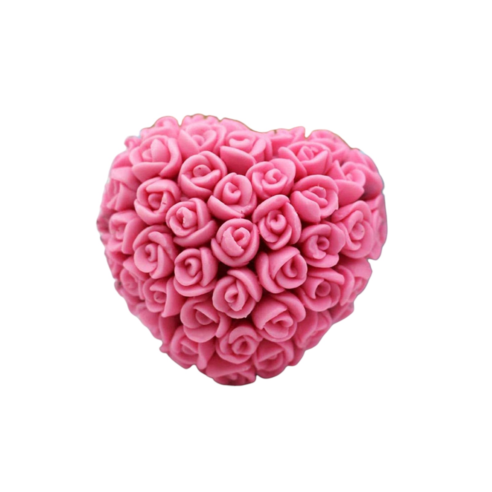 Molde de corazón de rosas