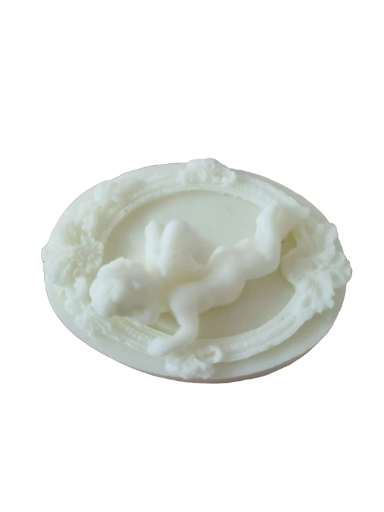 Molde de Ángel en marco ovalado