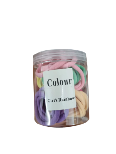 Gomas de pelo colores de arcoíris